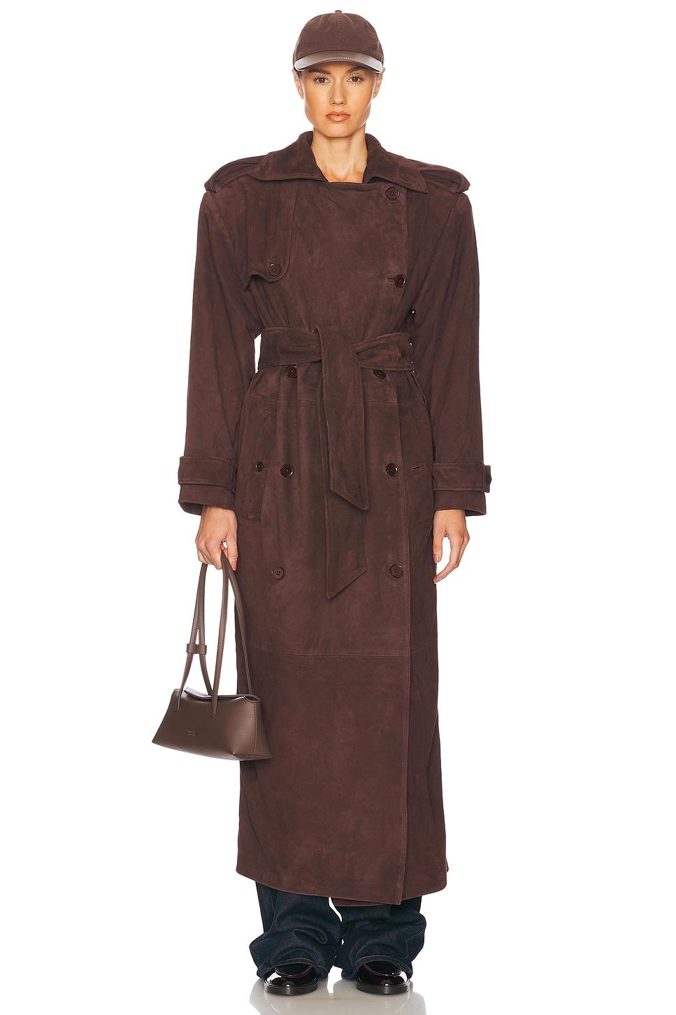 Suede Trench Coat Helsa Product Image
