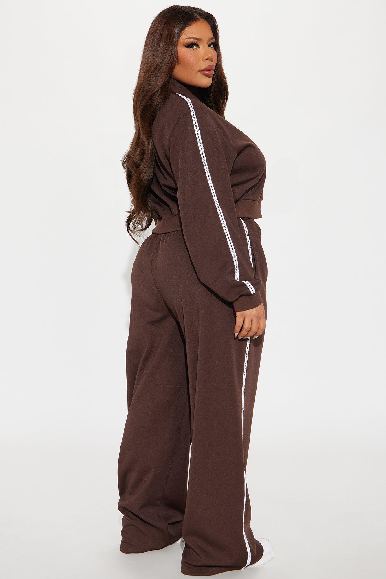 Soft Hustle Pant Set - Chocolate Product Image