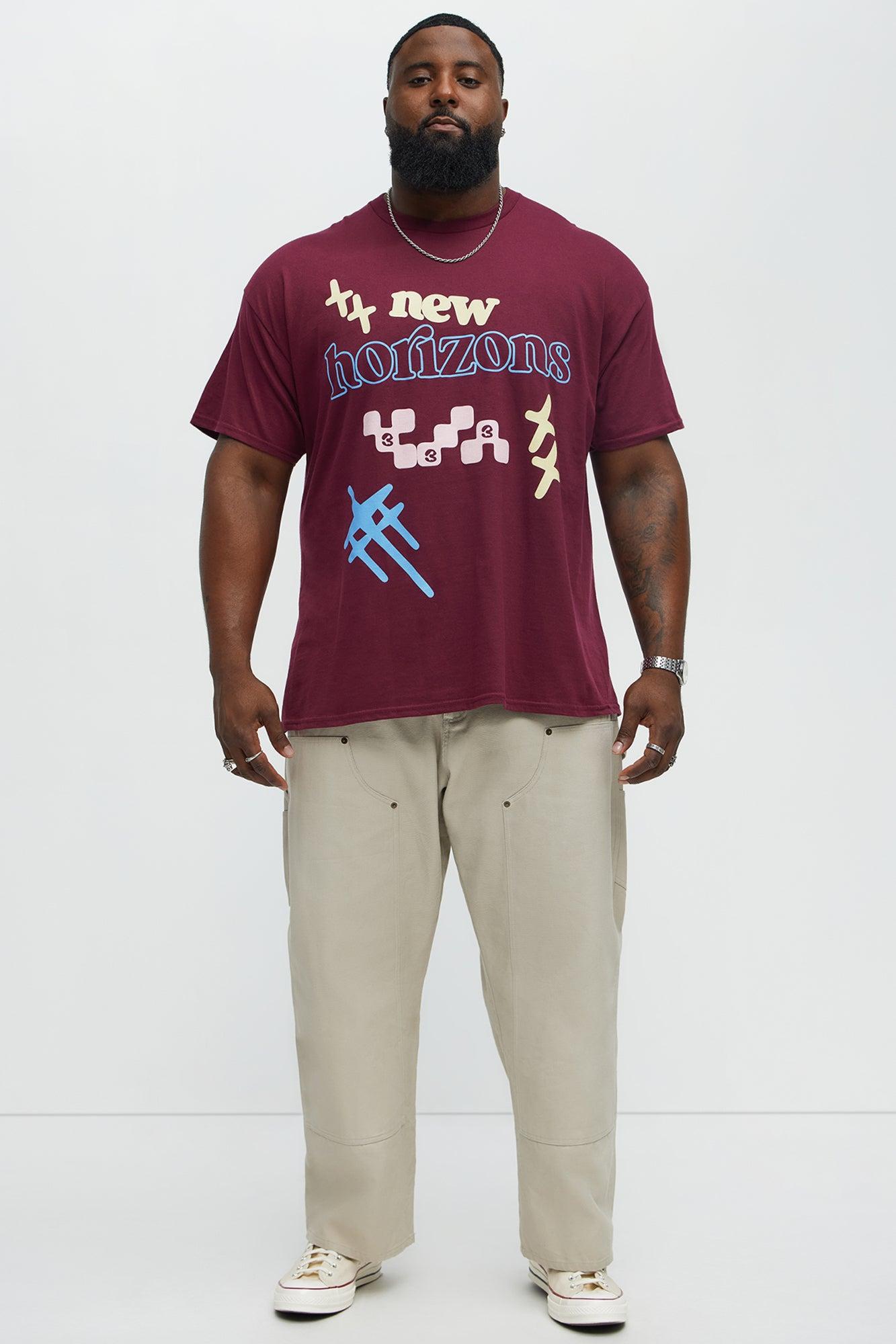 New Horizons Short Sleeve Tee - Burgundy Male Product Image