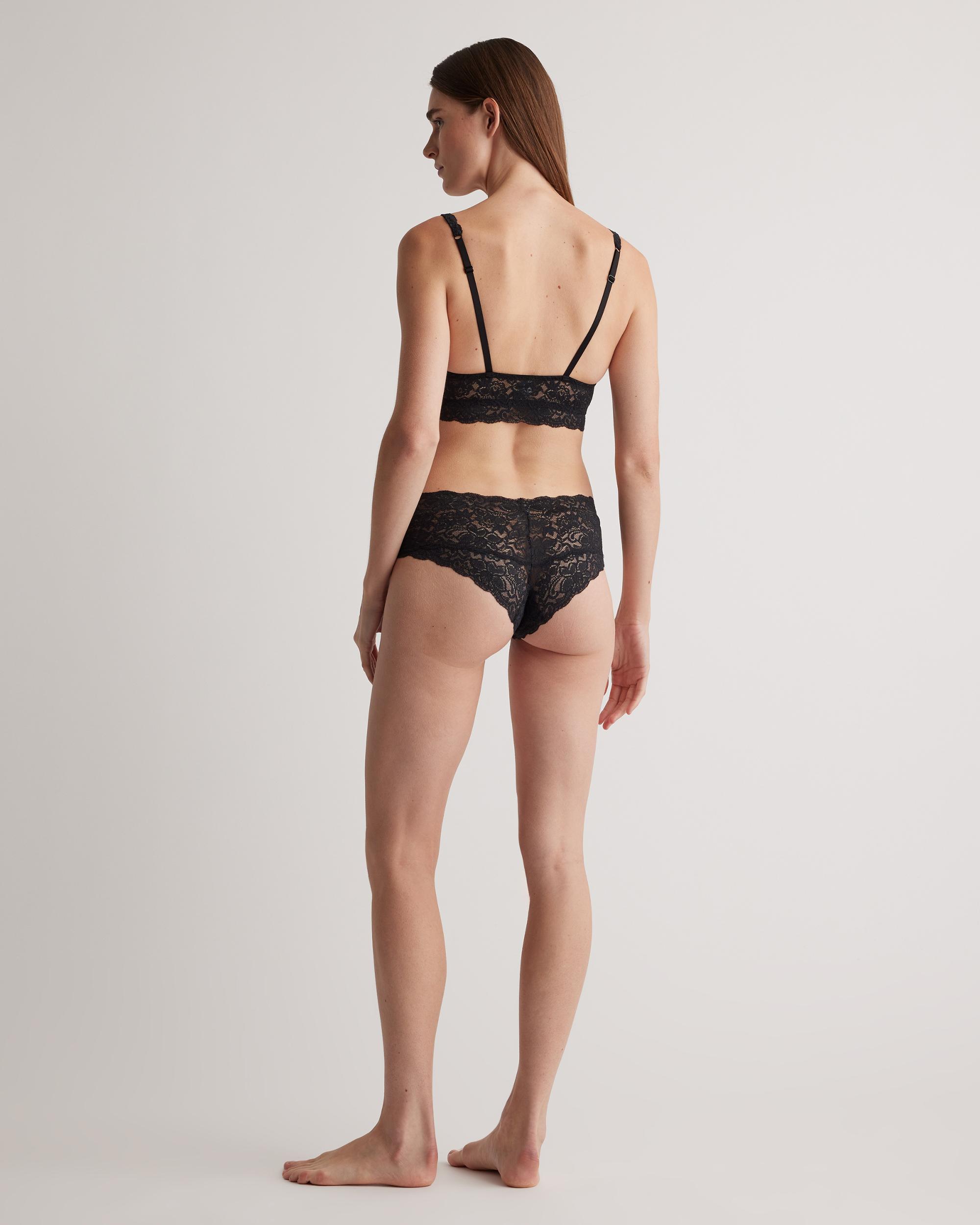 Quince | Women's Stretch Lace Cheeky Brief Nylon/Spandex Product Image