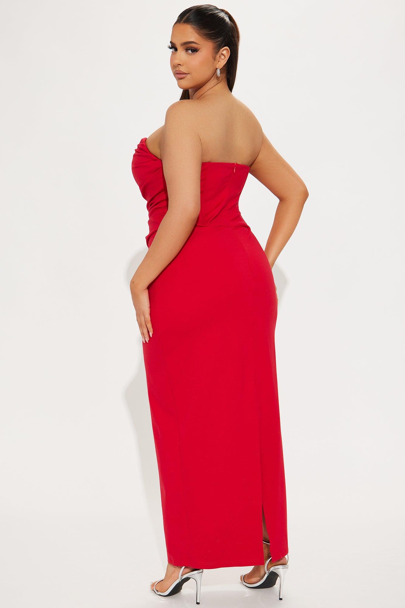 Heather Maxi Tube Dress - Red Product Image