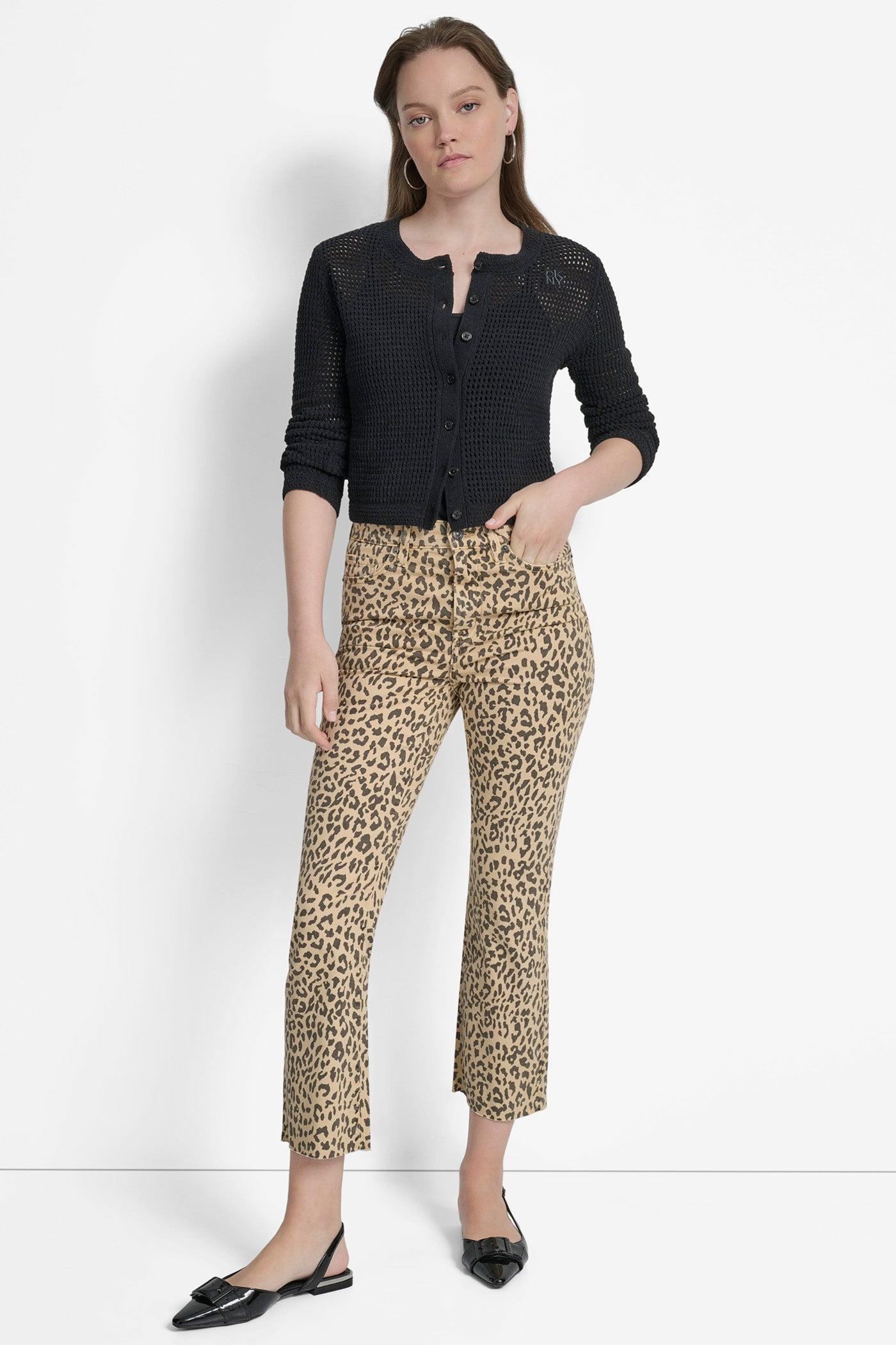 HIGH-RISE RAW EDGE FLARE JEAN Product Image