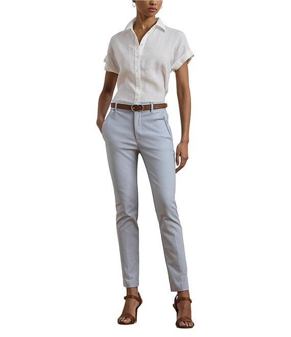 Lauren Ralph Lauren Double-Face Stretch Crop Pants Product Image