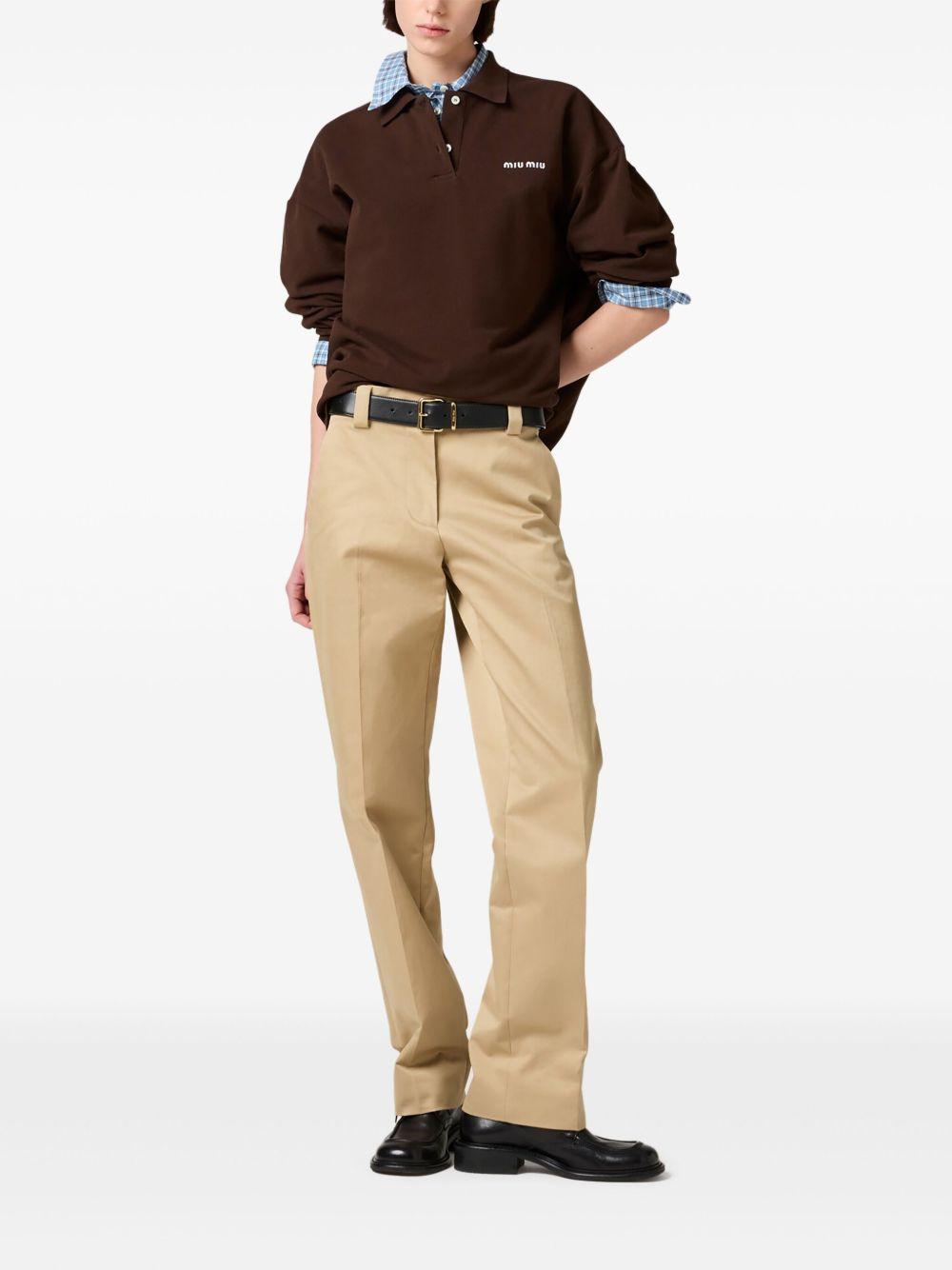 cotton piqué polo shirt Product Image