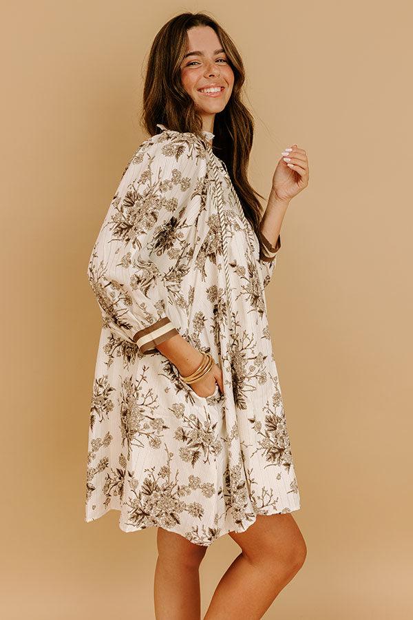 Veranda Chic Floral Mini Dress Product Image