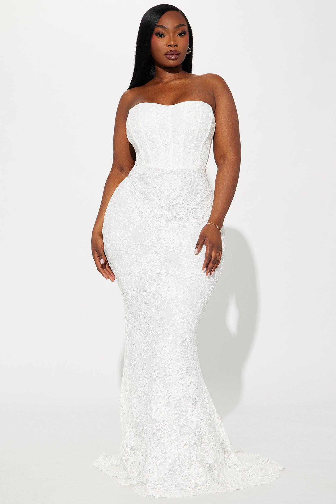 Linnea Lace Maxi Dress - White Product Image