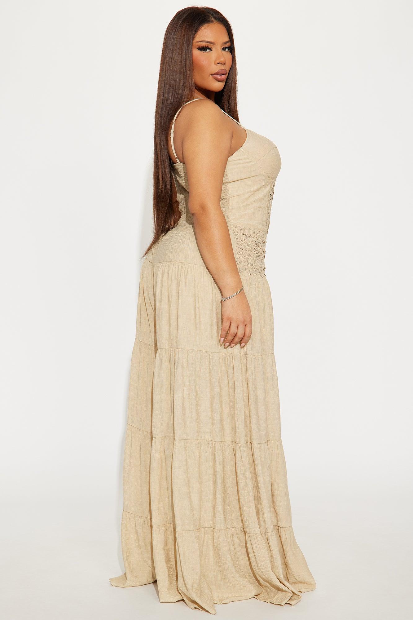 Dream Haze Jumpsuit - Taupe Product Image