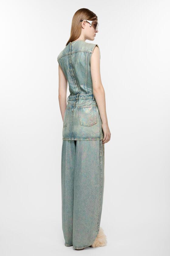 Coated denim dress Product Image