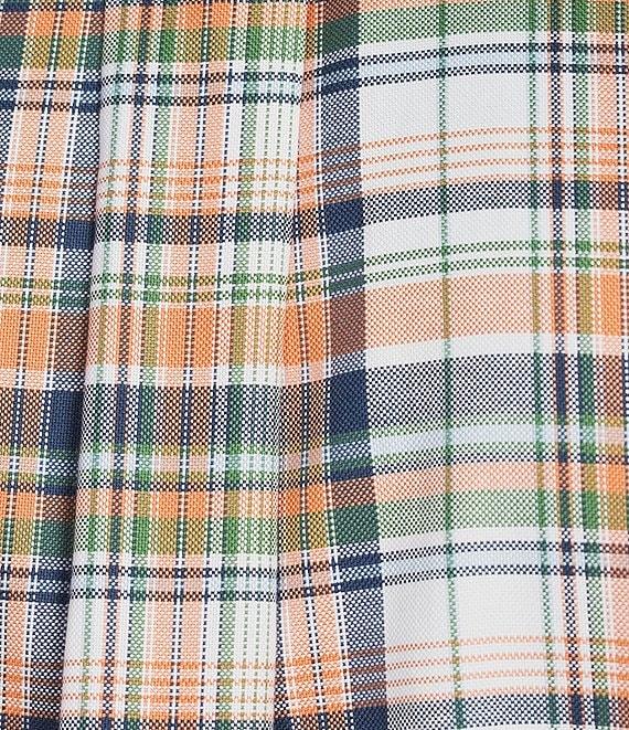 Roundtree & Yorke Big & Tall Long Sleeve Large Plaid Oxford Sport Shirt Product Image