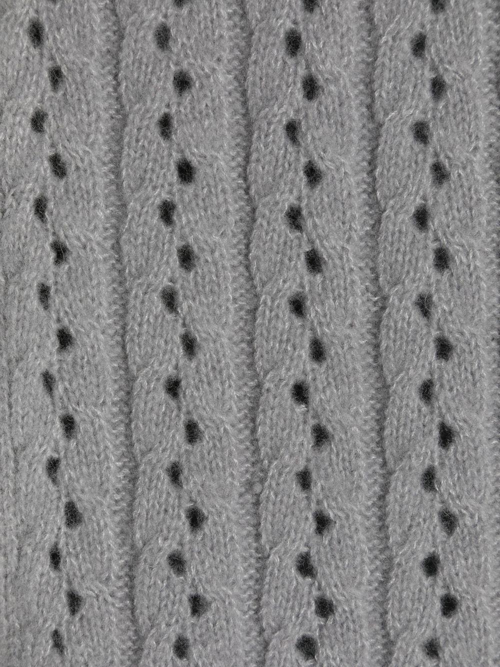 cable pointelle-knit scarf Product Image
