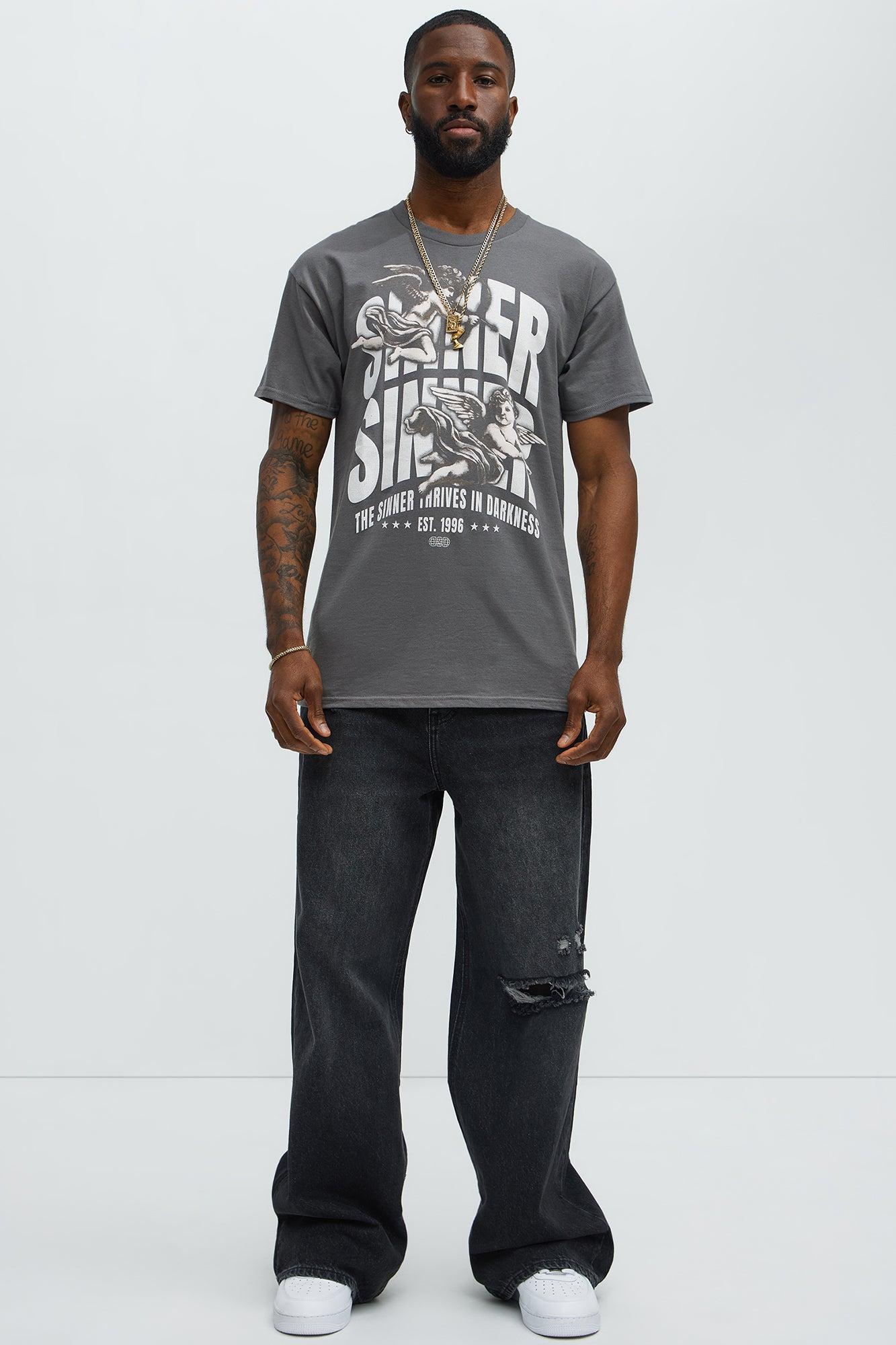 Sinner's Haven Short Sleeve Tee - Charcoal Product Image