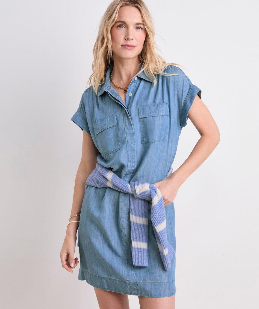 Margo Chambray Shirtdress Product Image
