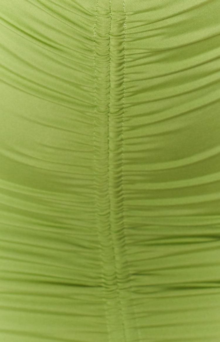 Mia Cross Neck Dress Green Product Image