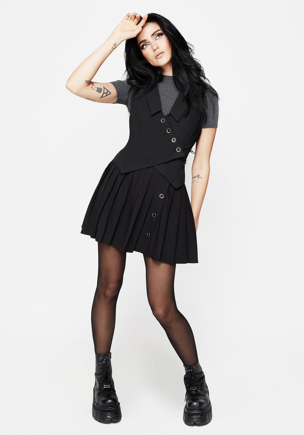 Moonage Pleated Mini Skirt Product Image