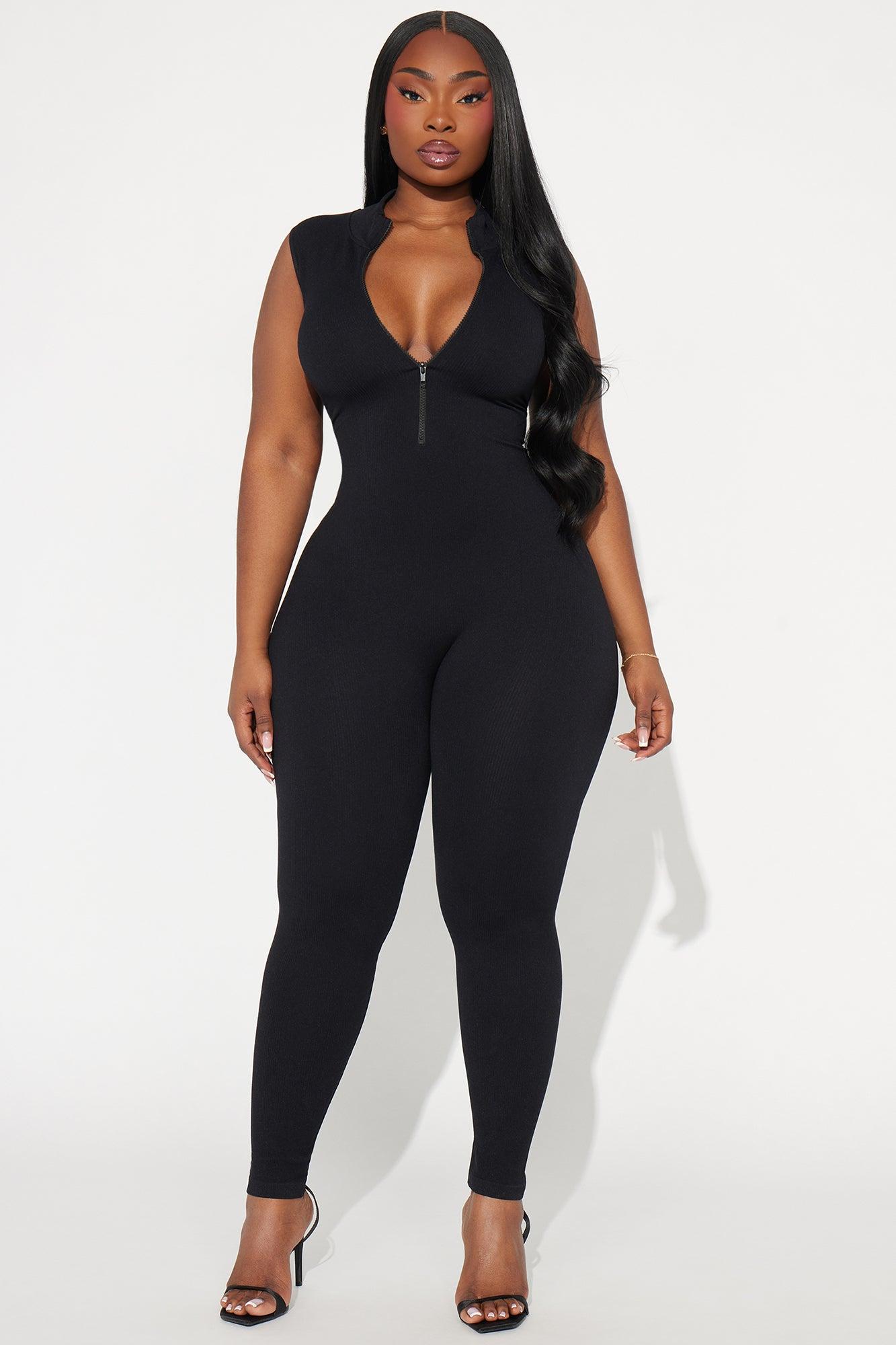 Johanna Seamless Jumpsuit - Black Product Image