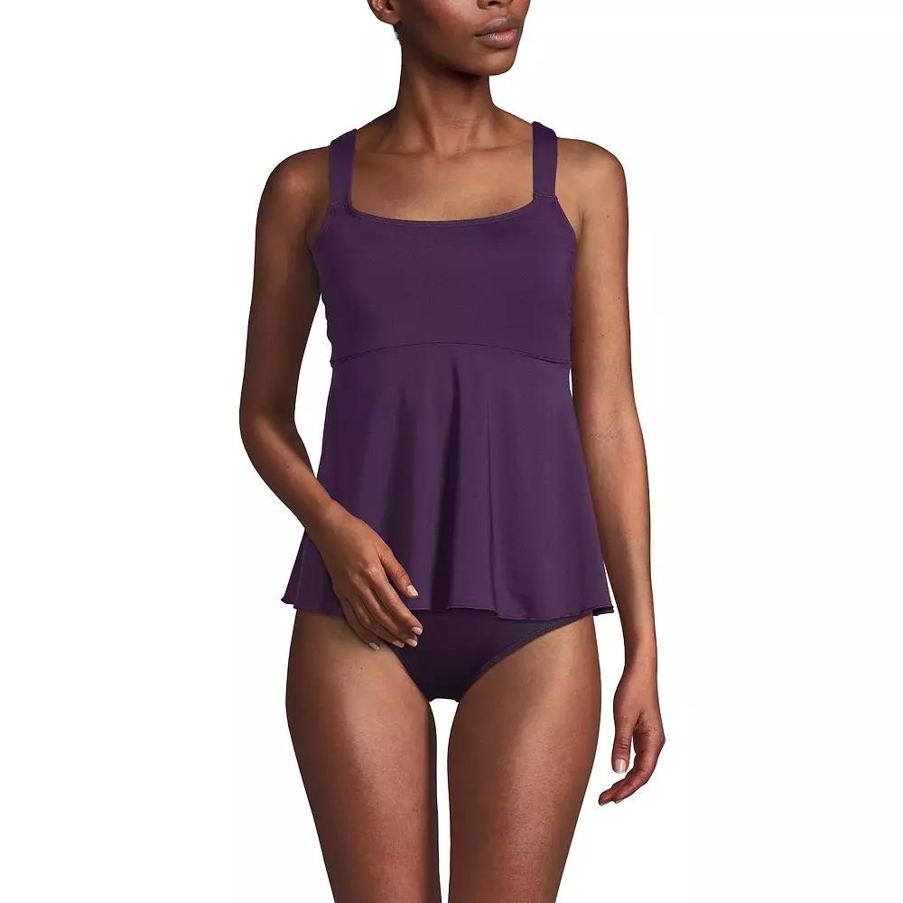 Women's Lands' End Flutter Empire UPF 50 Tankini Swimsuit Top,  Product Image