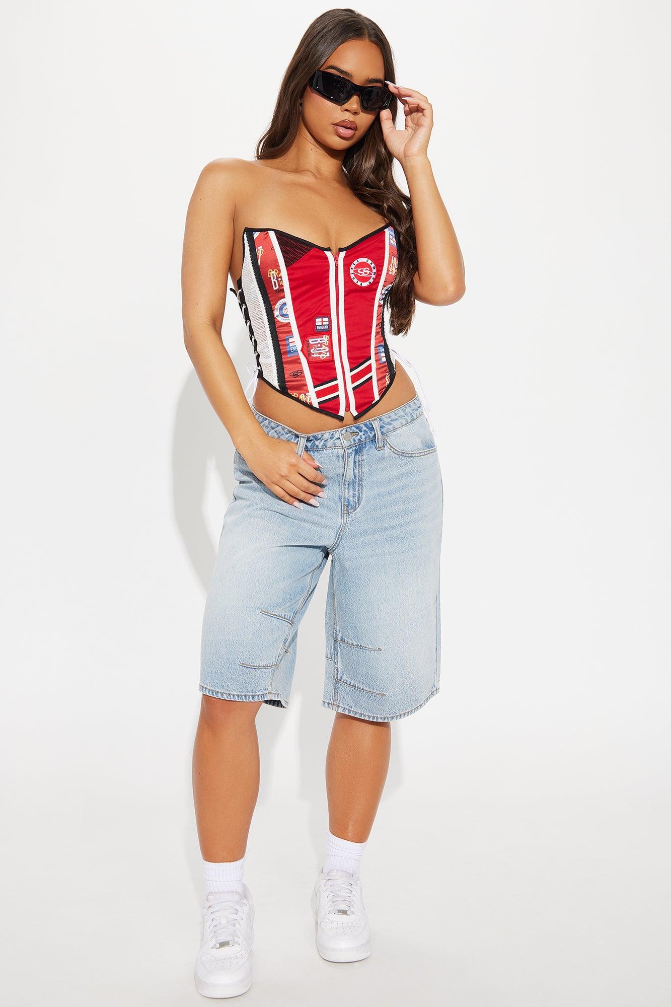 Lennox Denim Jort - Vintage Wash Product Image