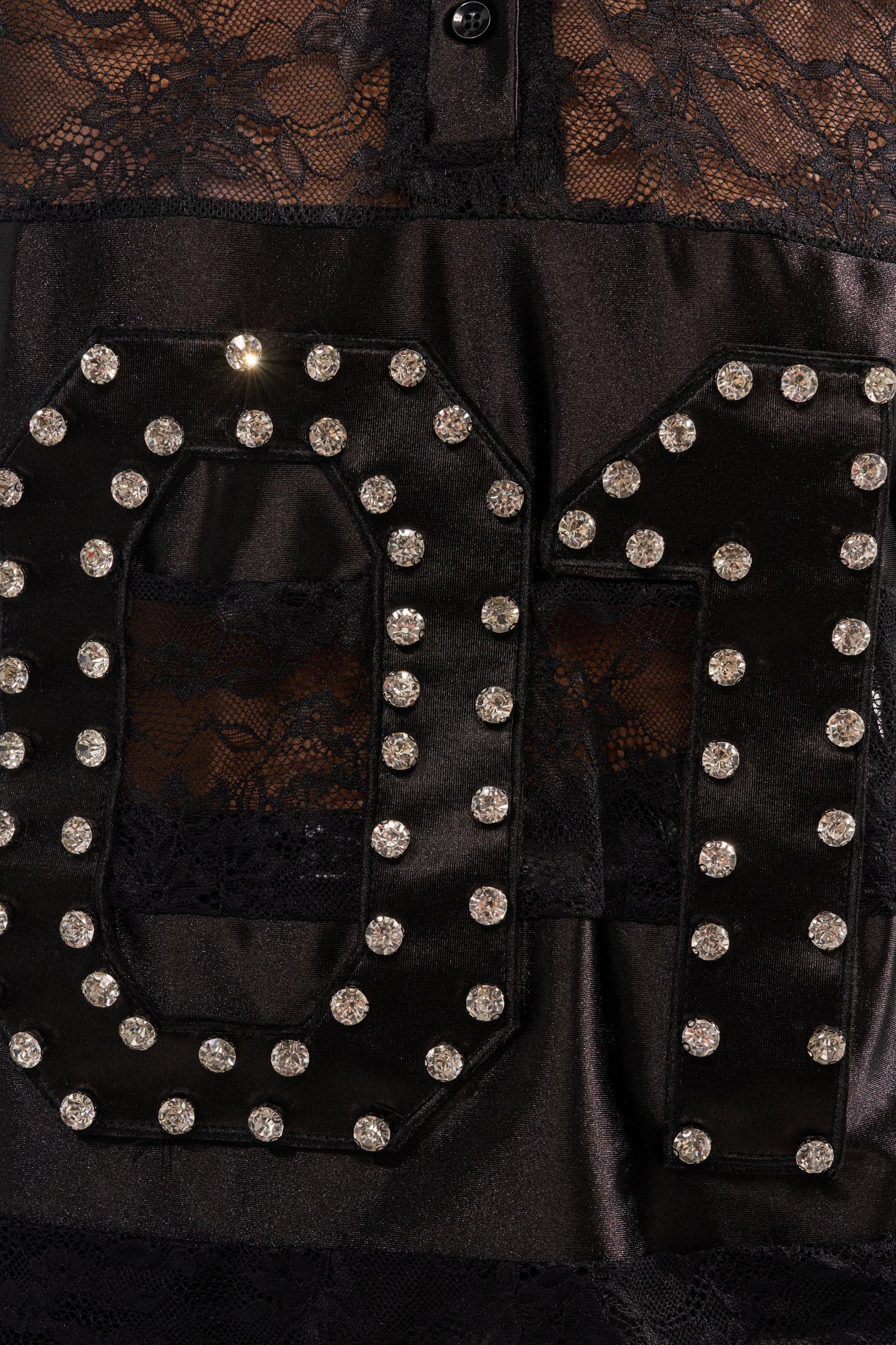 AT THE GAME PU LACE JERSEY TOP Product Image