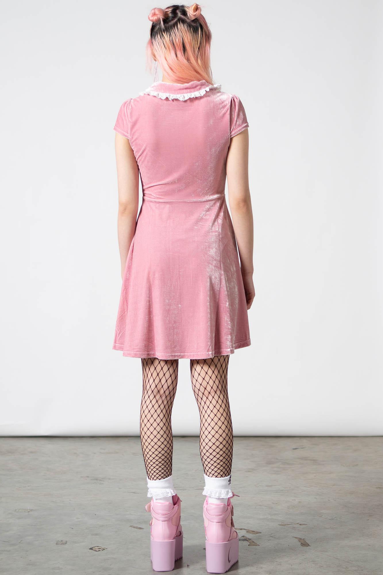 Every Mourning Collar Dress [PASTEL PINK] - Resurrect Female Product Image