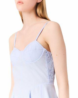 Flared Cotton Mini Dress Product Image