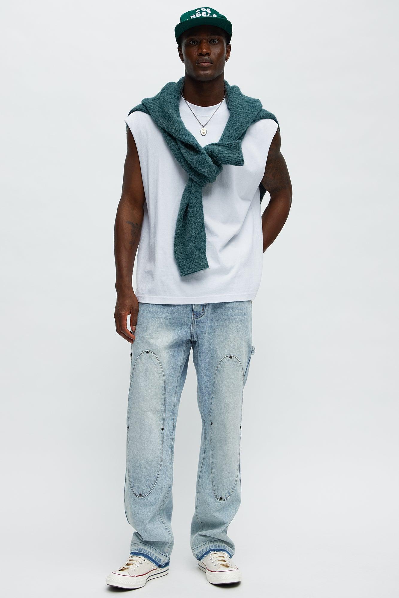 Straight Round About Carpenter Jeans - Medium Wash Product Image