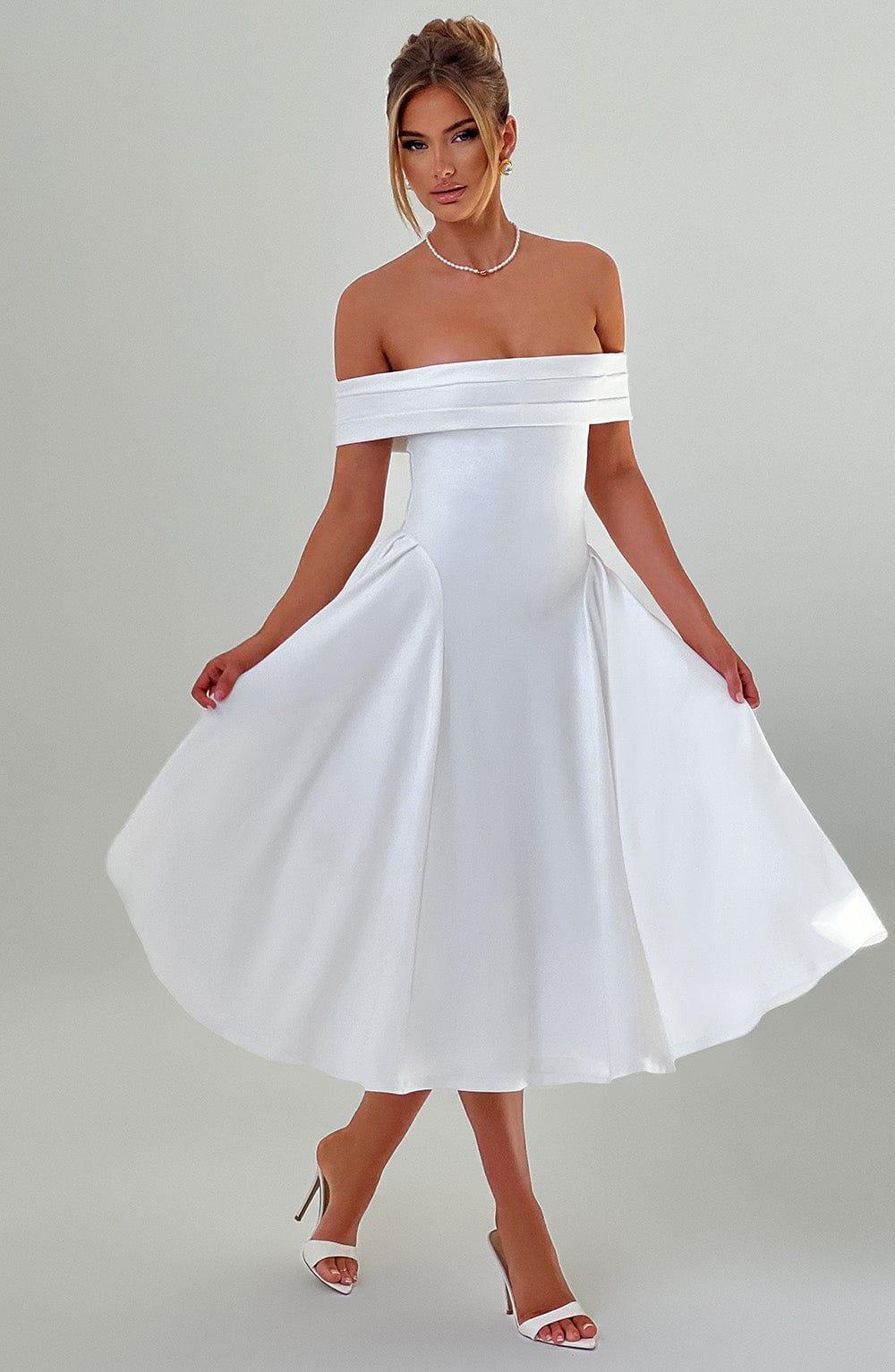 Miranda Midi Dress - Ivory Product Image