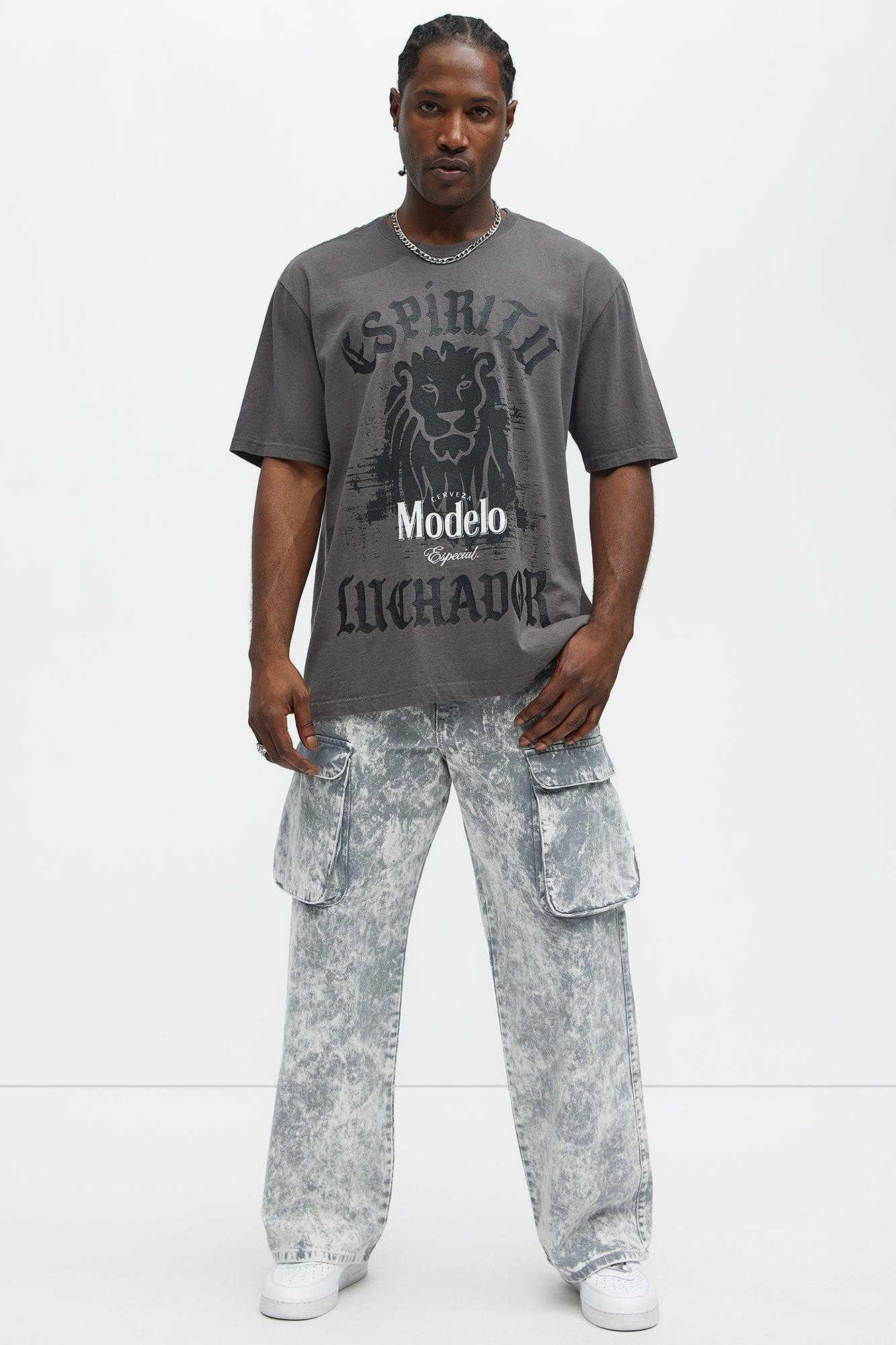 Modelo Espiritu Luchador Short Sleeve Tee - Black Product Image