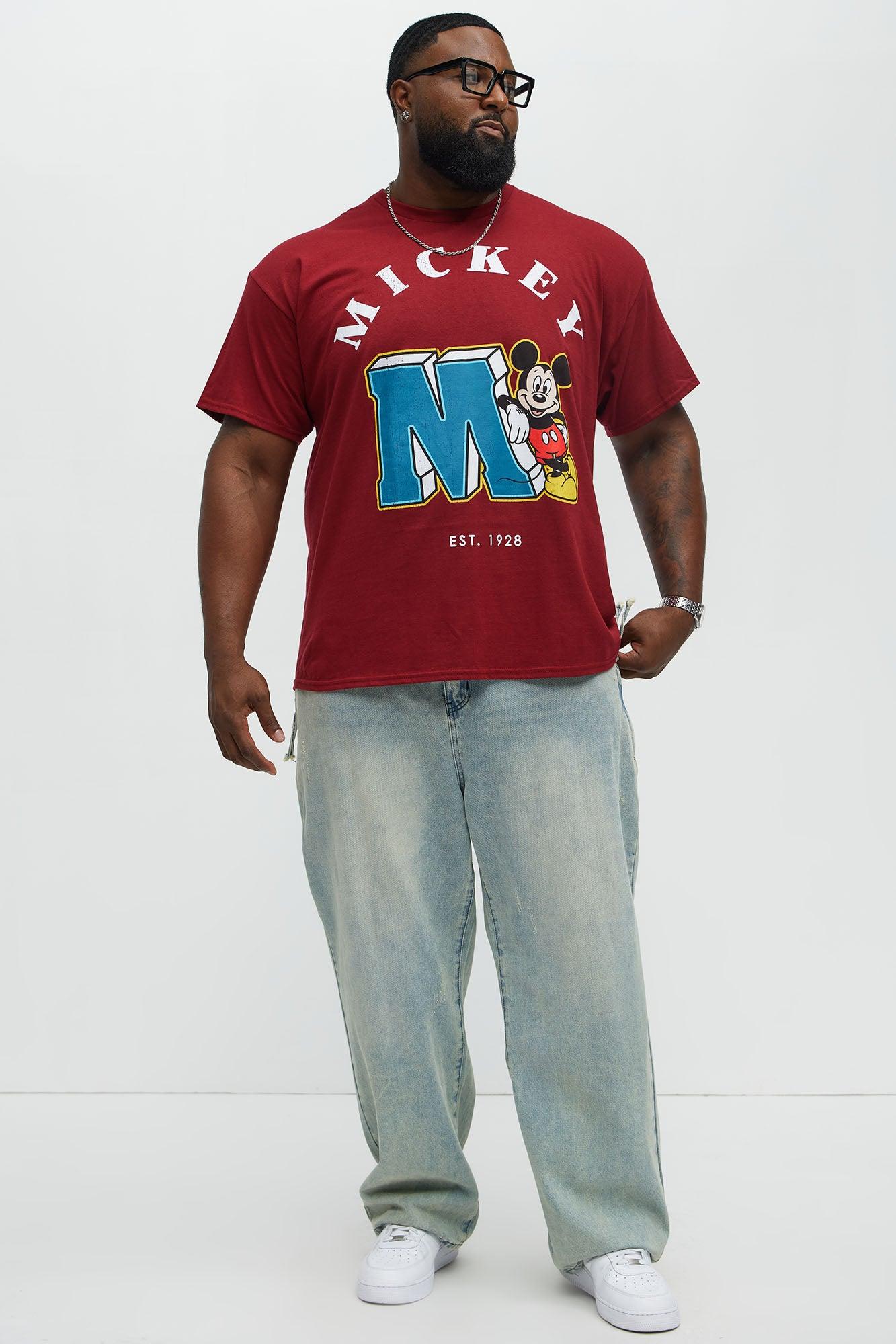 Disney Mickey Est. 1928 Short Sleeve Tee - Red Male Product Image