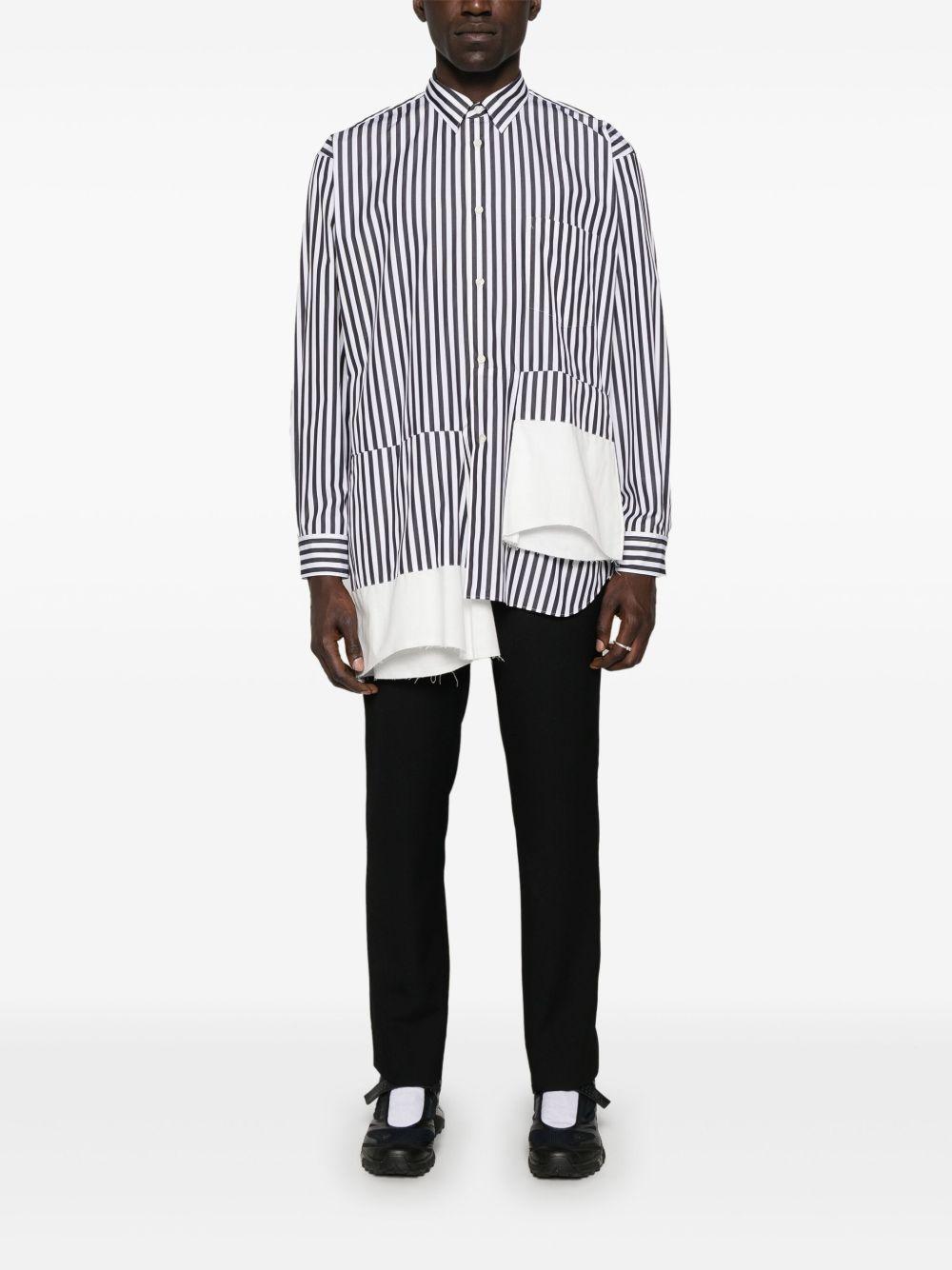 asymmetric striped shirt Product Image