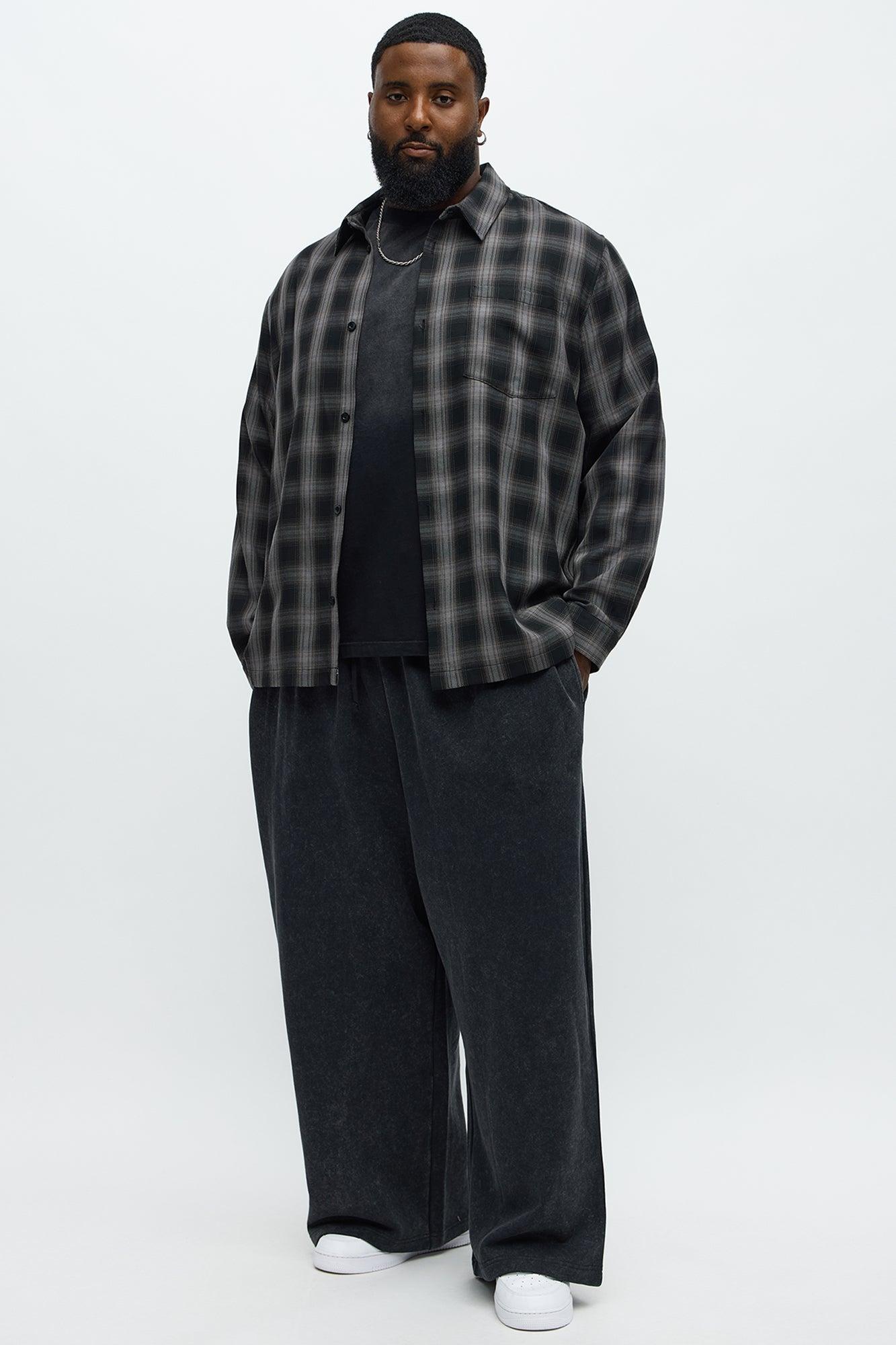 Tyson Baggy Washed Pants - Black Wash Male Product Image