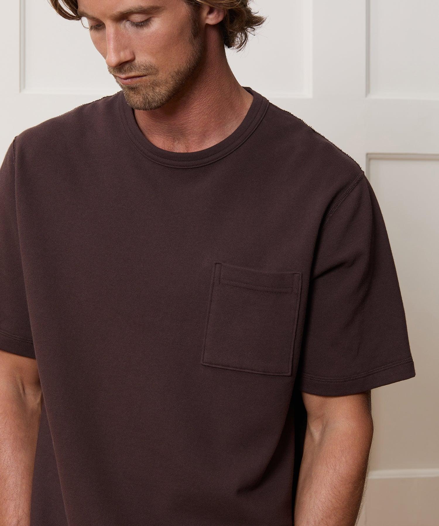Lightweight Terry Cloth Short-Sleeve Sweatshirt Product Image