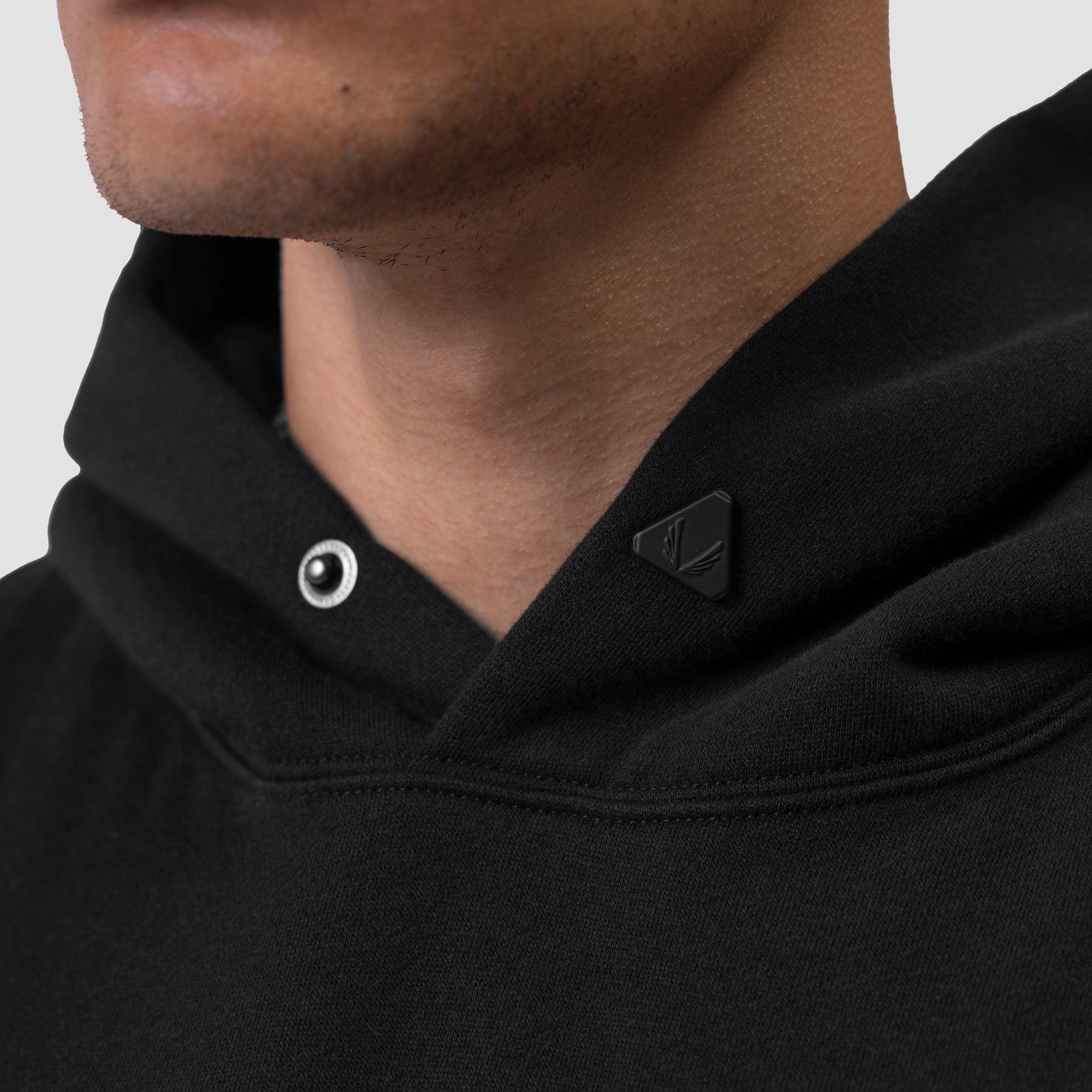 0920. Tech Essential™ Distressed Hoodie - Faded Navy Product Image