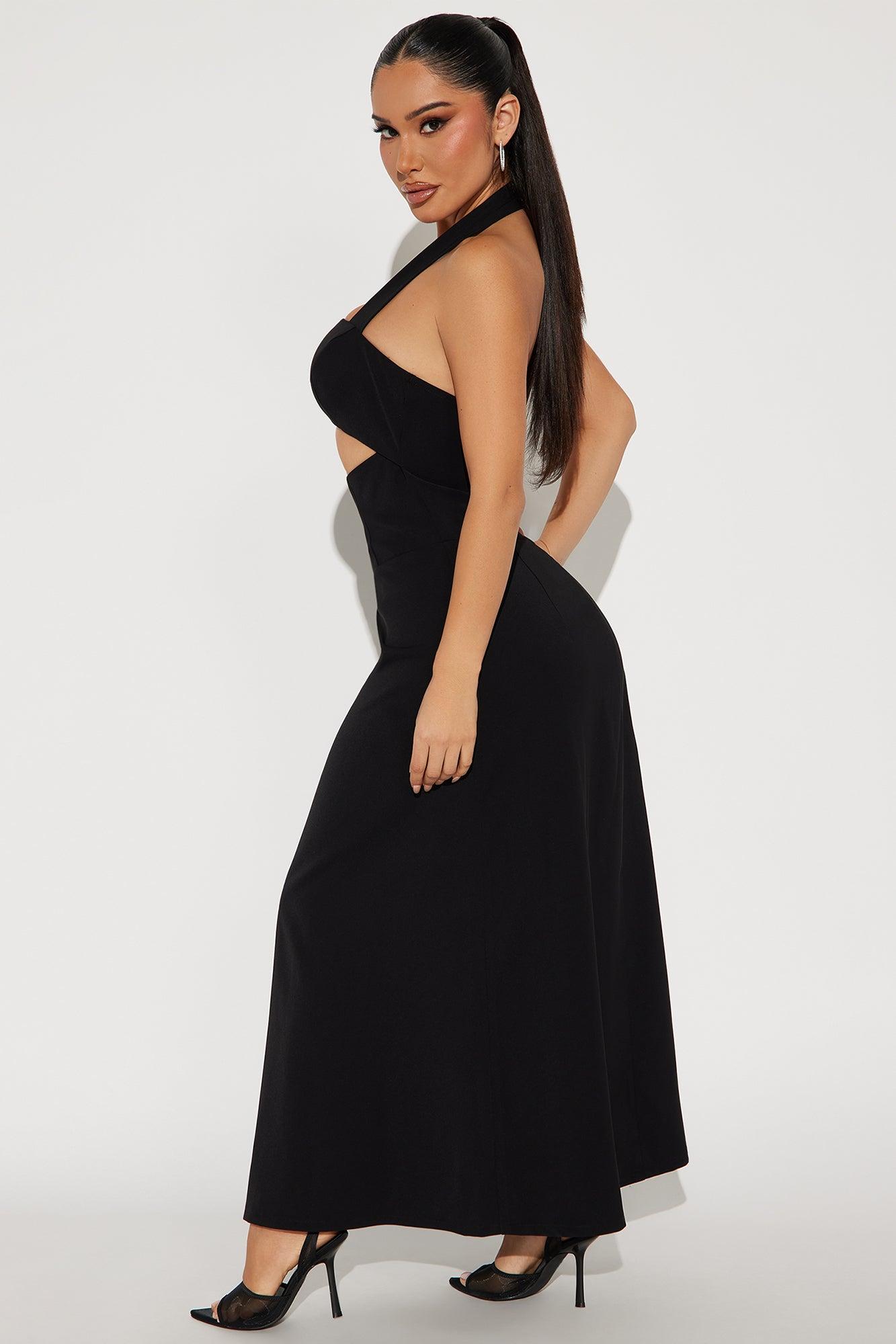Catherine Halter Maxi Dress - Black Product Image