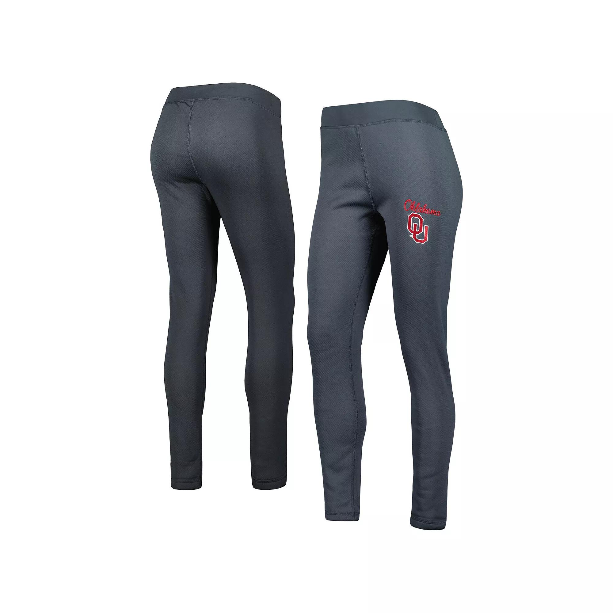 Women's Concepts Sport Charcoal Oklahoma Sooners Upbeat Sherpa Leggings,  Product Image