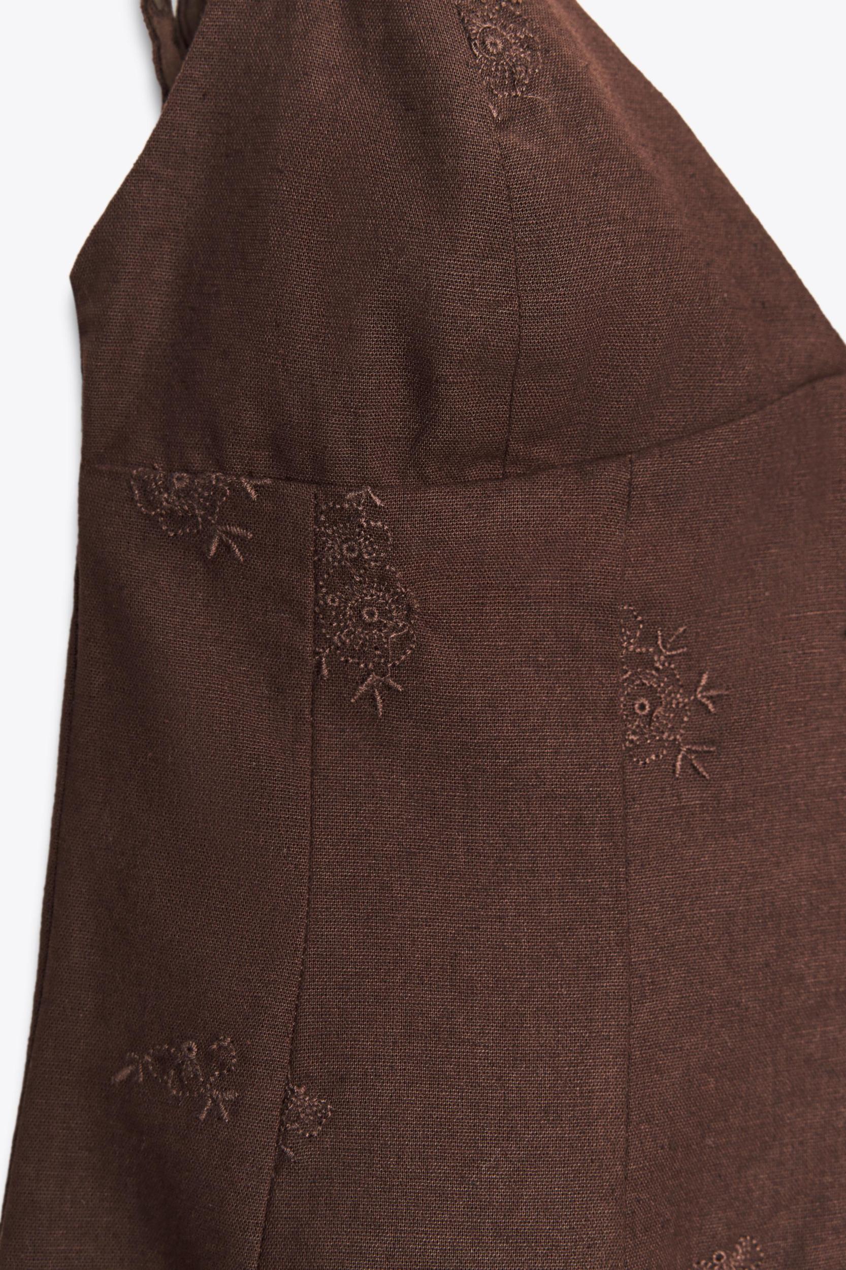 EMBROIDERED SHORT DRESS Product Image