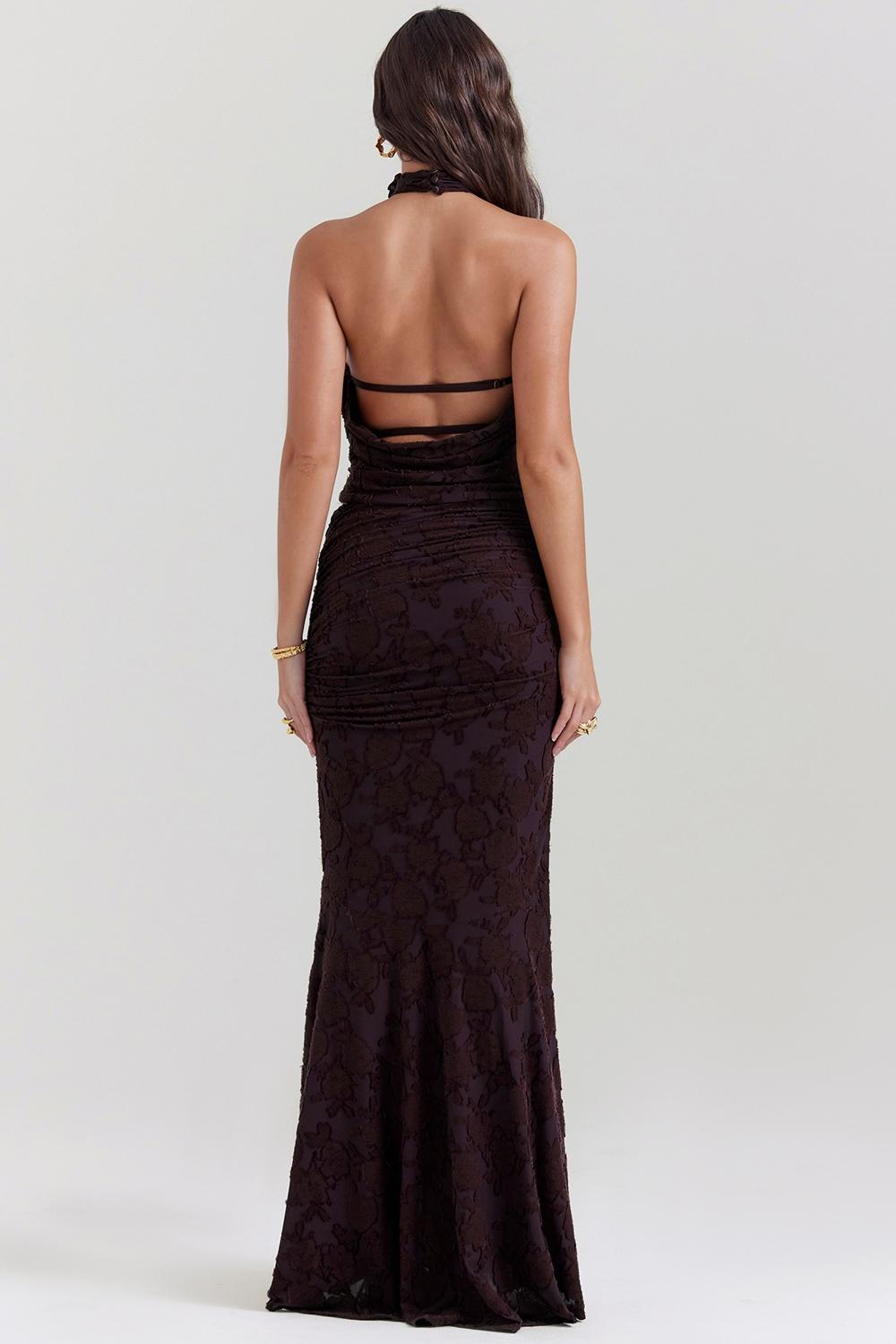 Adrielle  cocoa midi skirt Product Image