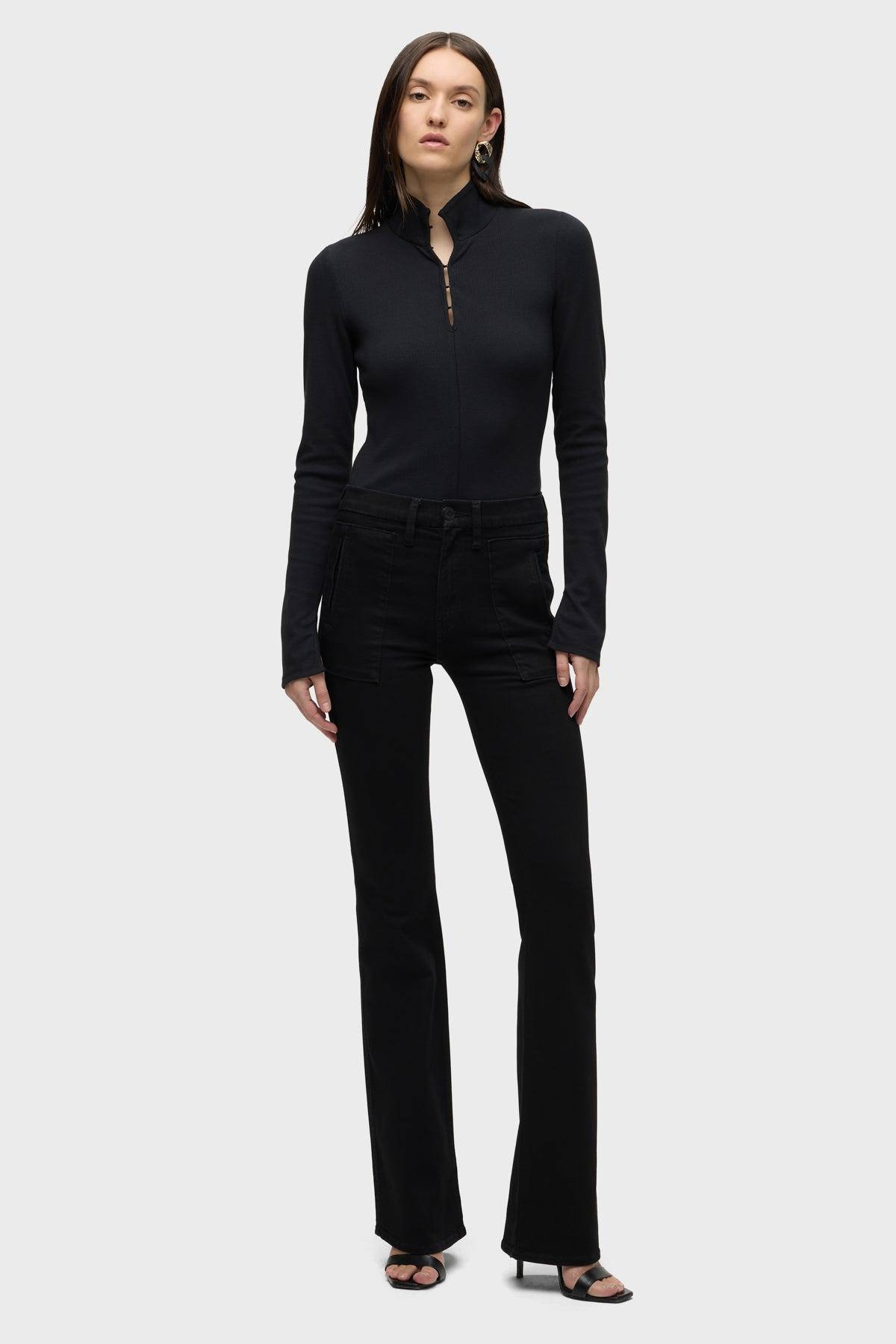Long Sleeve Hook & Eye Bodysuit Female Product Image