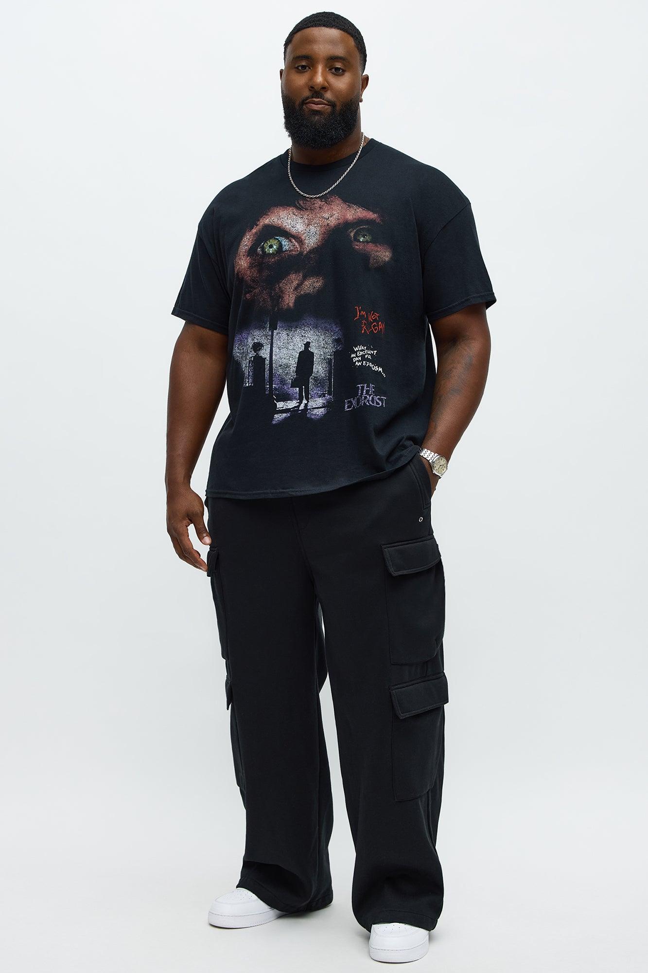 The Exorcist I'm Not Regan Distressed Short Sleeve Tee - Black Male Product Image