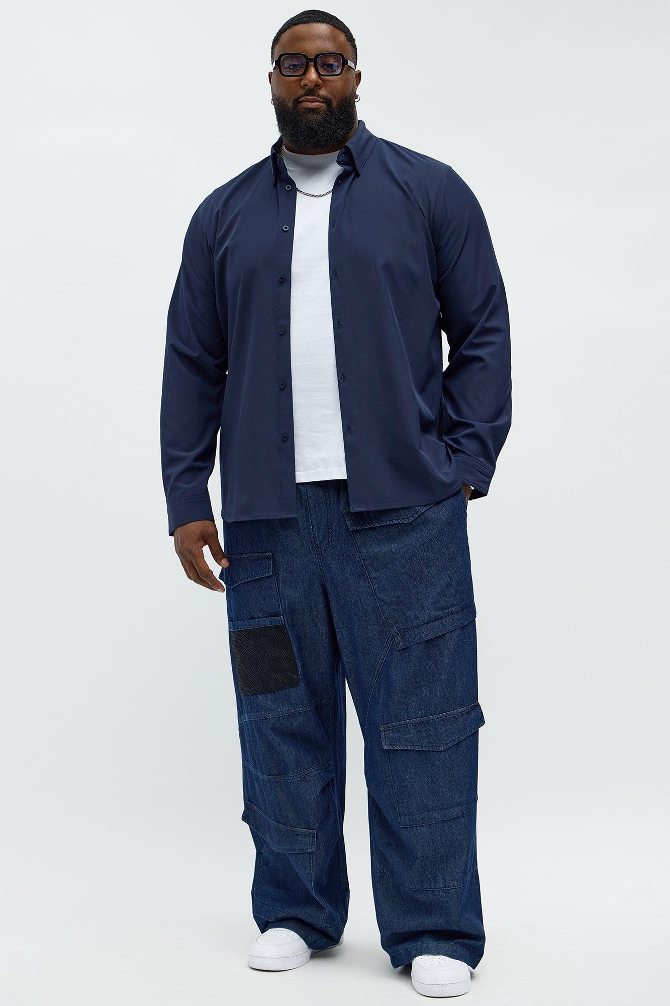 Max Cargo Baggy Pants - Indigo Male Product Image