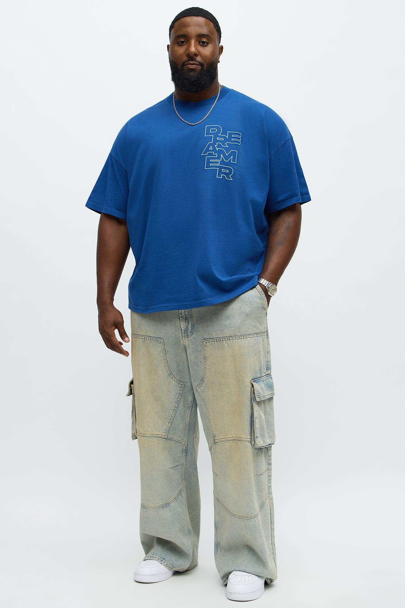 Relaxed Fit Dreamer Tshirt - Blue Male Product Image