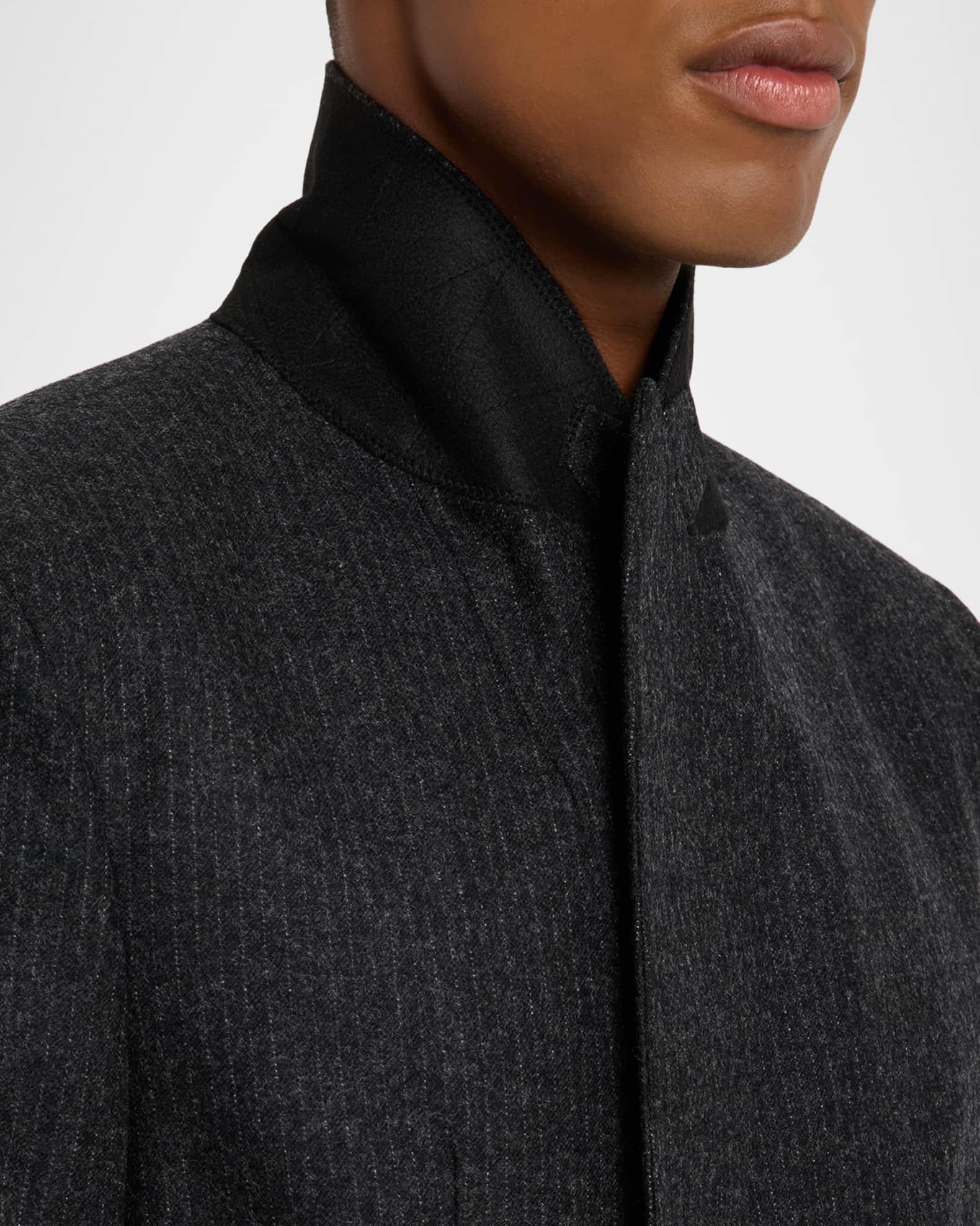 Men's Pinstripe Wool Blazer Product Image