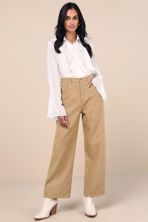 Coveted Element Tan Twill Carpenter Pants Product Image