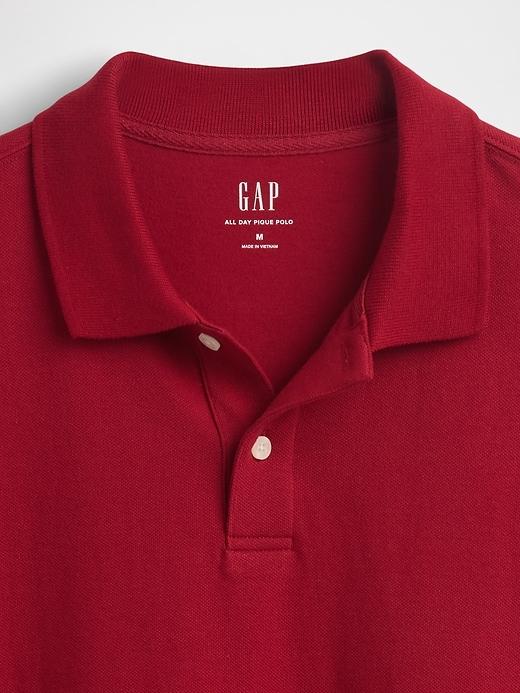 Pique Polo Shirt Product Image