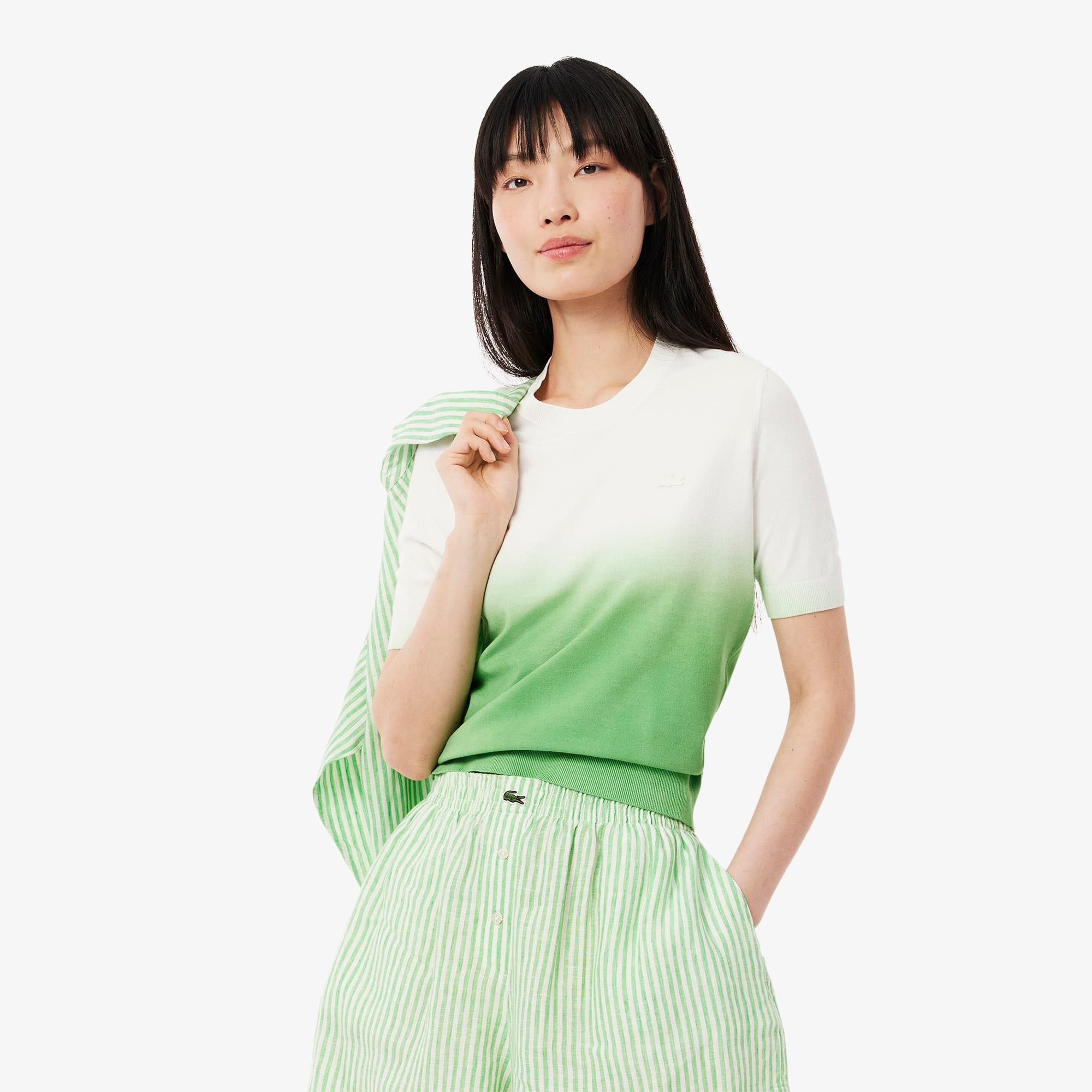 Short Sleeved Ombré Effect Sweater Product Image