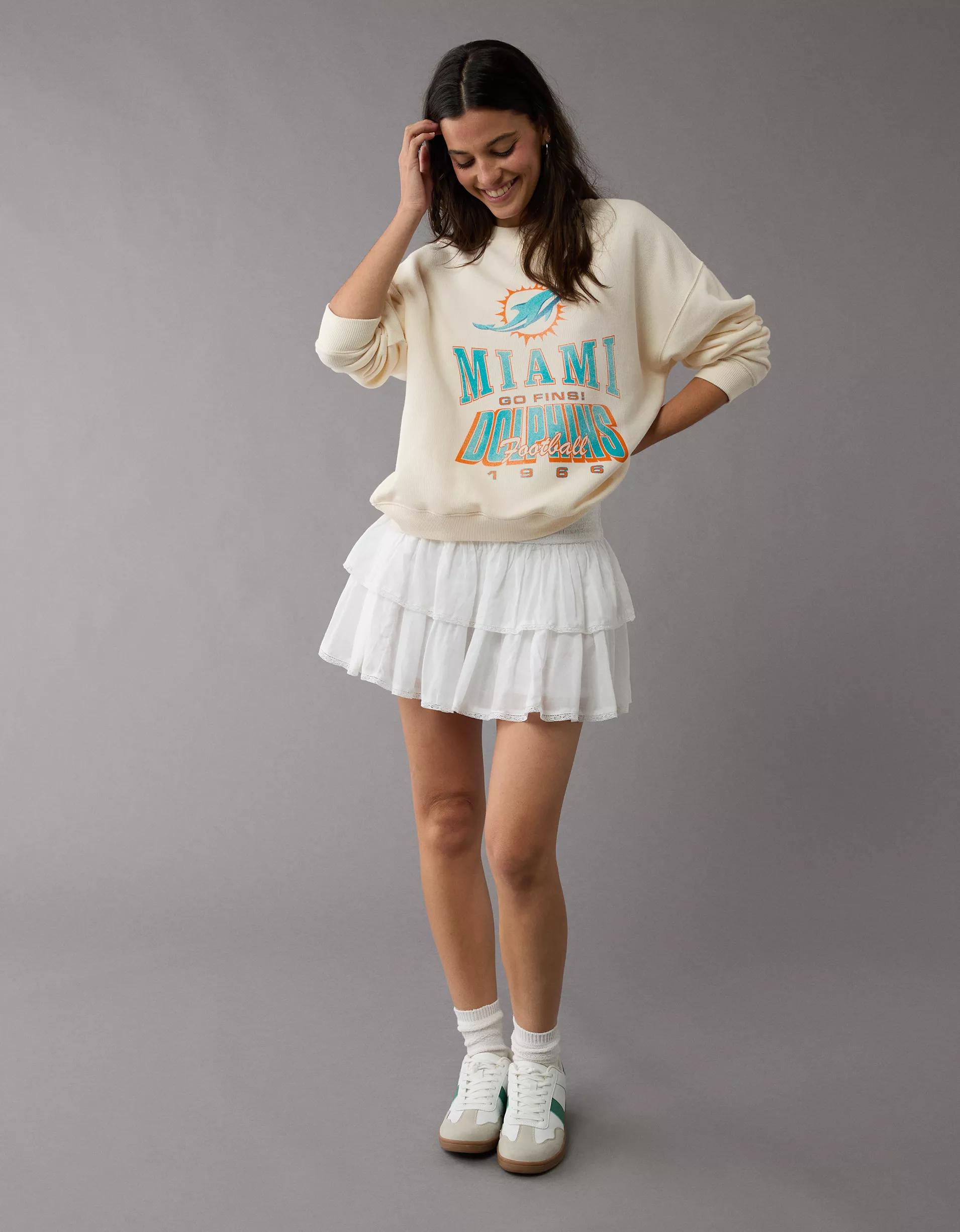 AE NFL Miami Dolphins Crew Neck Sweatshirt Product Image