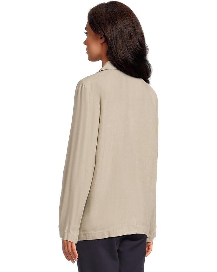 Light Cotton Nylon Notch Collar Trench Coat Product Image