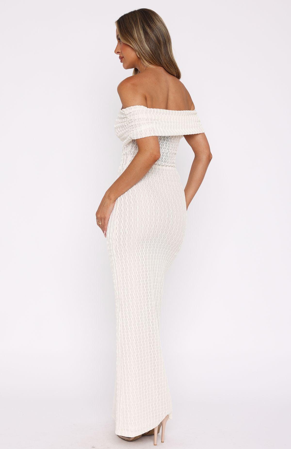 Unwritten Chapters Maxi Dress Off White Product Image