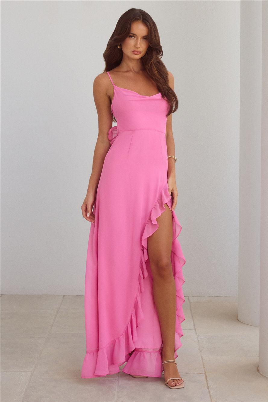 Riviera Sunset Maxi Dress Rose Product Image