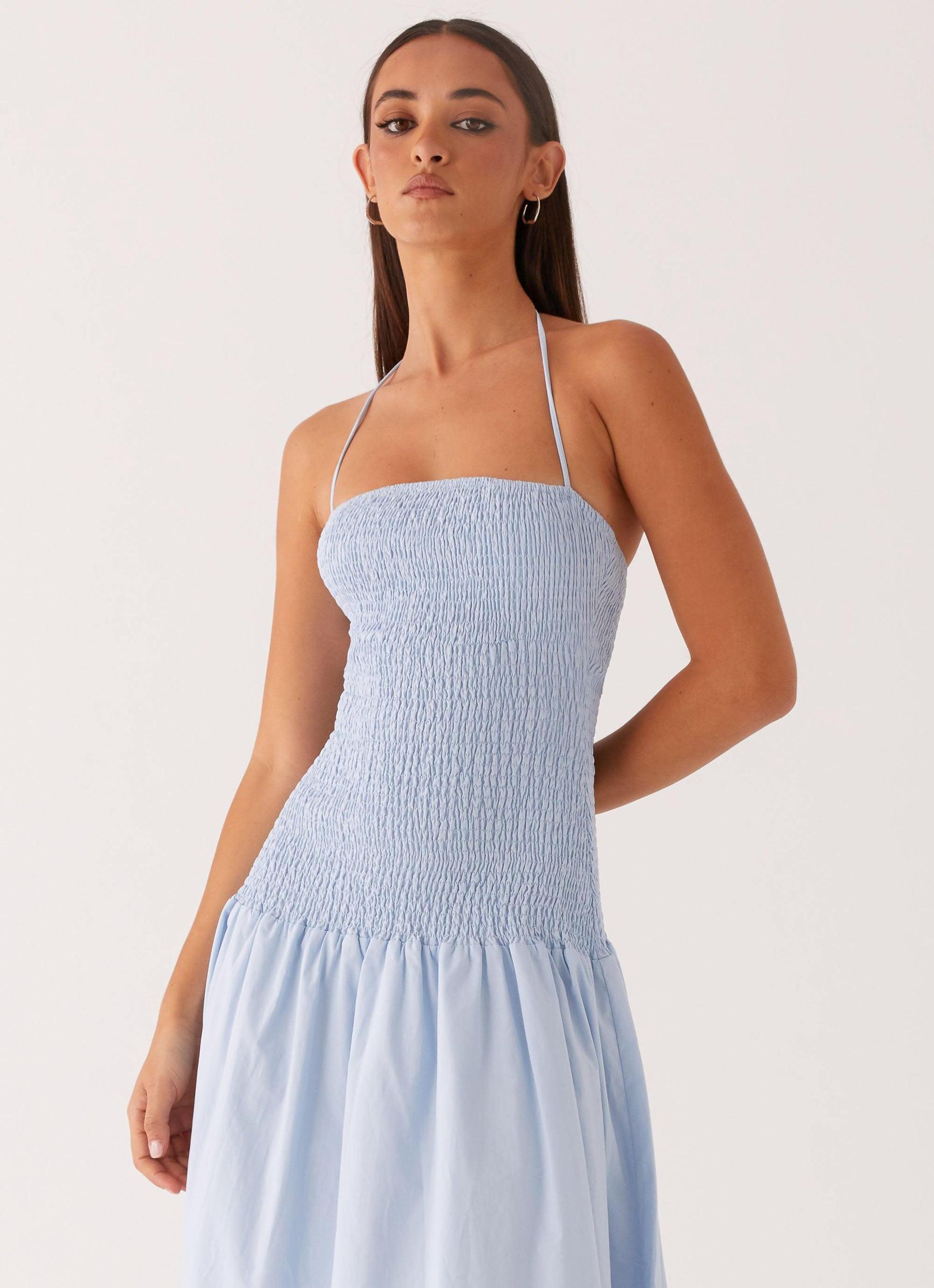 Zahra Maxi Dress - Blue Product Image