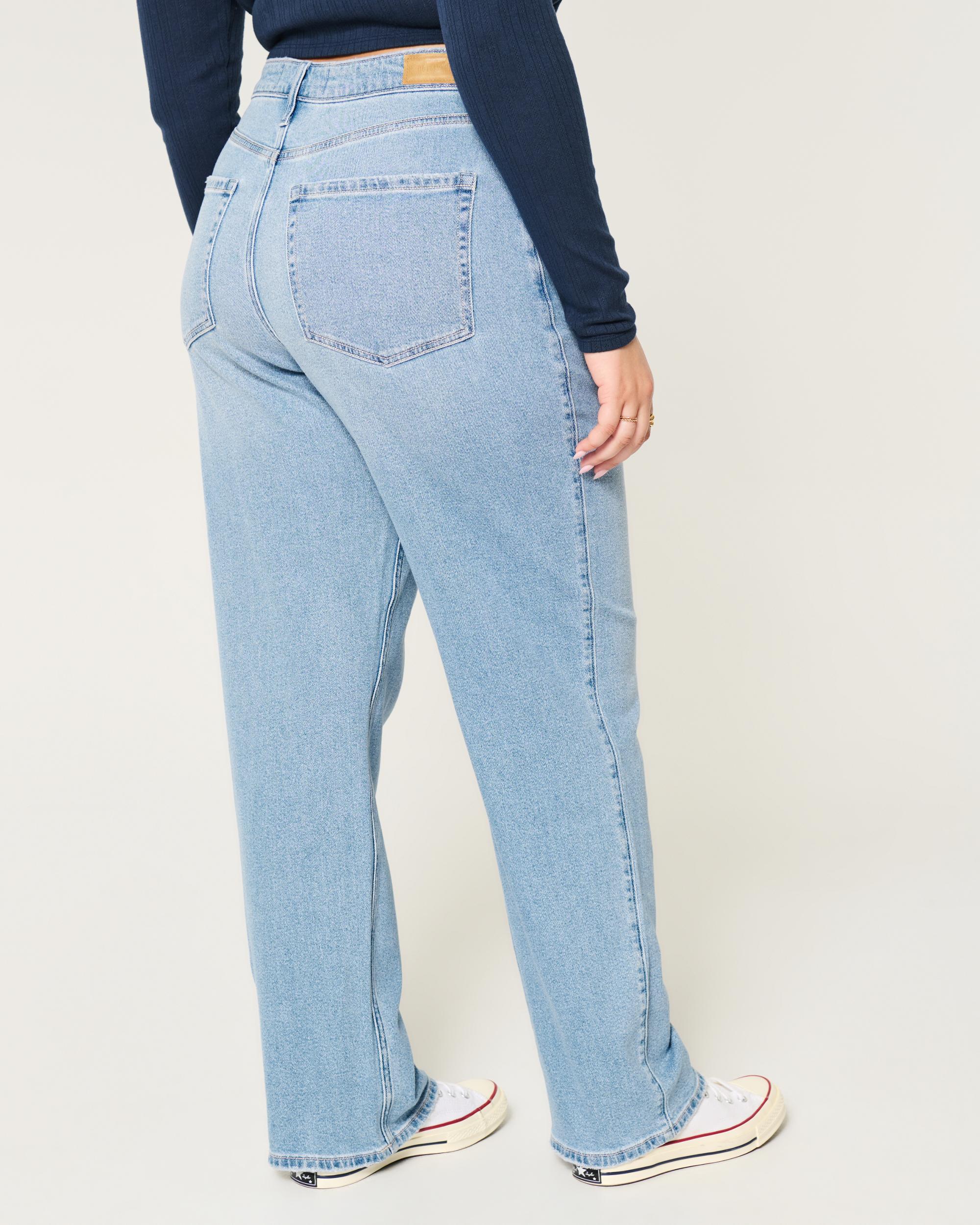Curvy Ultra High-Rise Medium Wash Dad Jeans Product Image